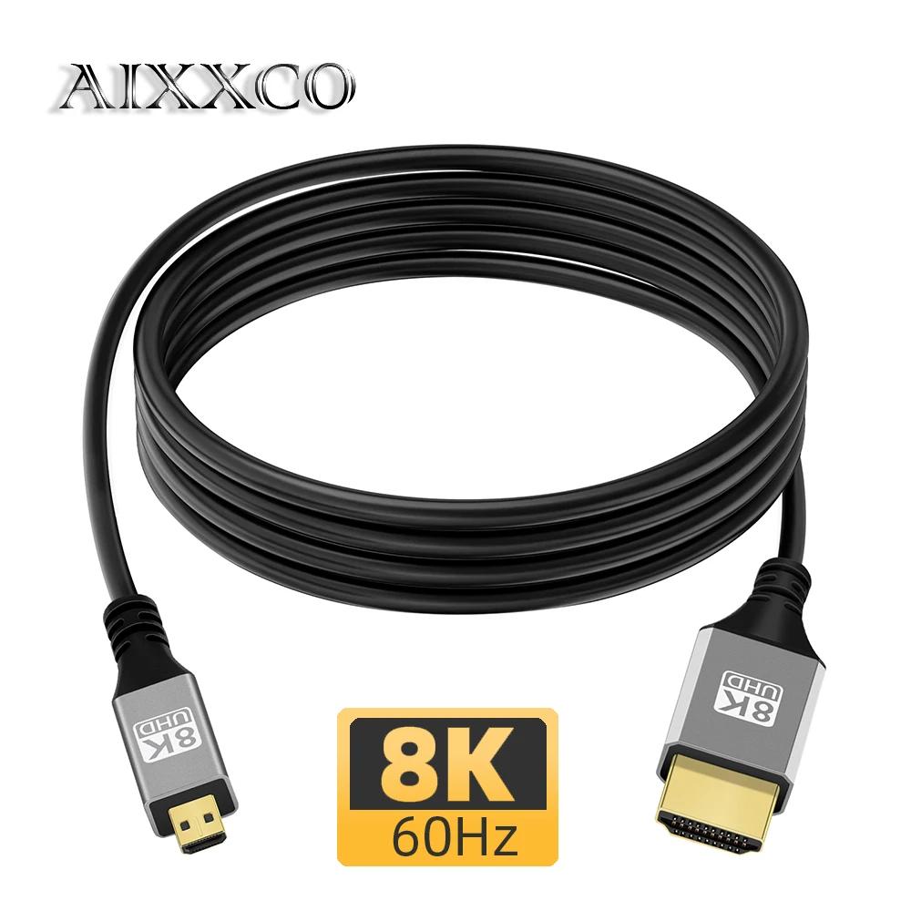 AIXXCO ũ HDMI ȣȯ, HD 8K, 60Hz,     4,  A6000,  Zfc ׼ ũ HD 2.1 8K